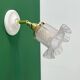 Vintage frosted glass tulip wall light (APJ1)