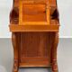 20th century Davenport desk with walnut piano top