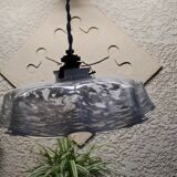 Clichy white glass portable lamp