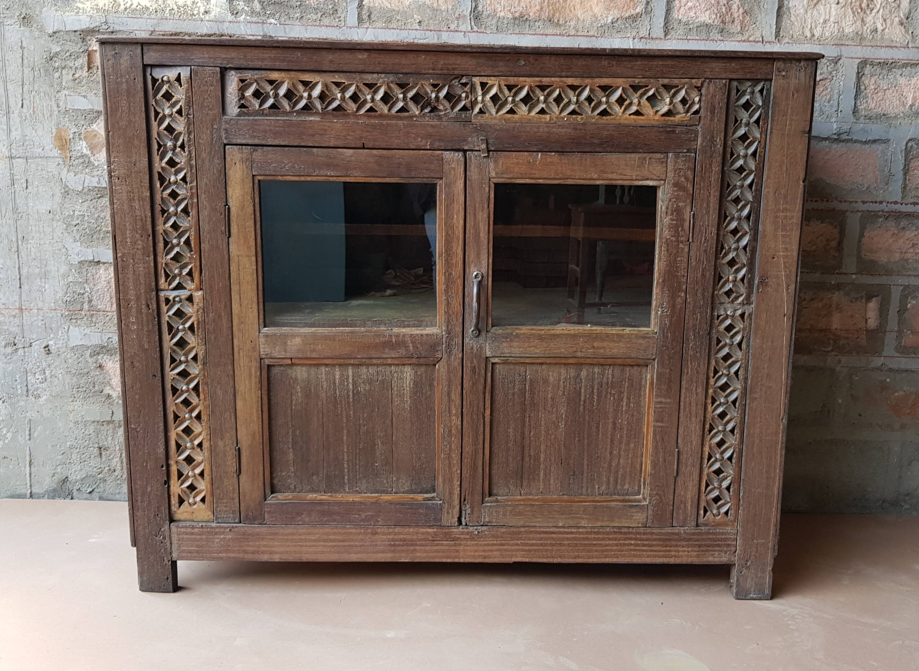 Ancient tribal buffet in Burmese teak