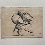 Jacques Callot, Les Gobbi number 11 and 17, engravings, XVIIth century