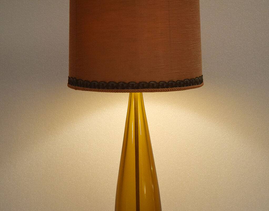 Seguso Flavio Poli large submerged glass lamp from Murano 1950s