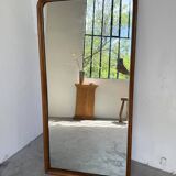 Miroir scandinave en teck massif 1970
