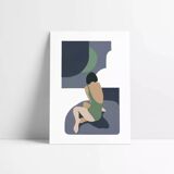 Blue moon - art print (30 x 40) signed ackeogh