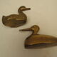 Vintage brass duck duo
