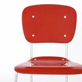 Set of 4 stacking chairs by Armin Wirth, model Aluflex, 1951 Germany
