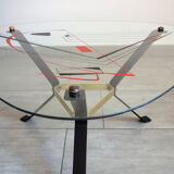 Vintage coffee table geometric decorations