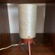 Scandinavian style tripod table lamp in teak by Arlus circa 50's/ 60