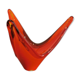 Spanish opaline red glass cup