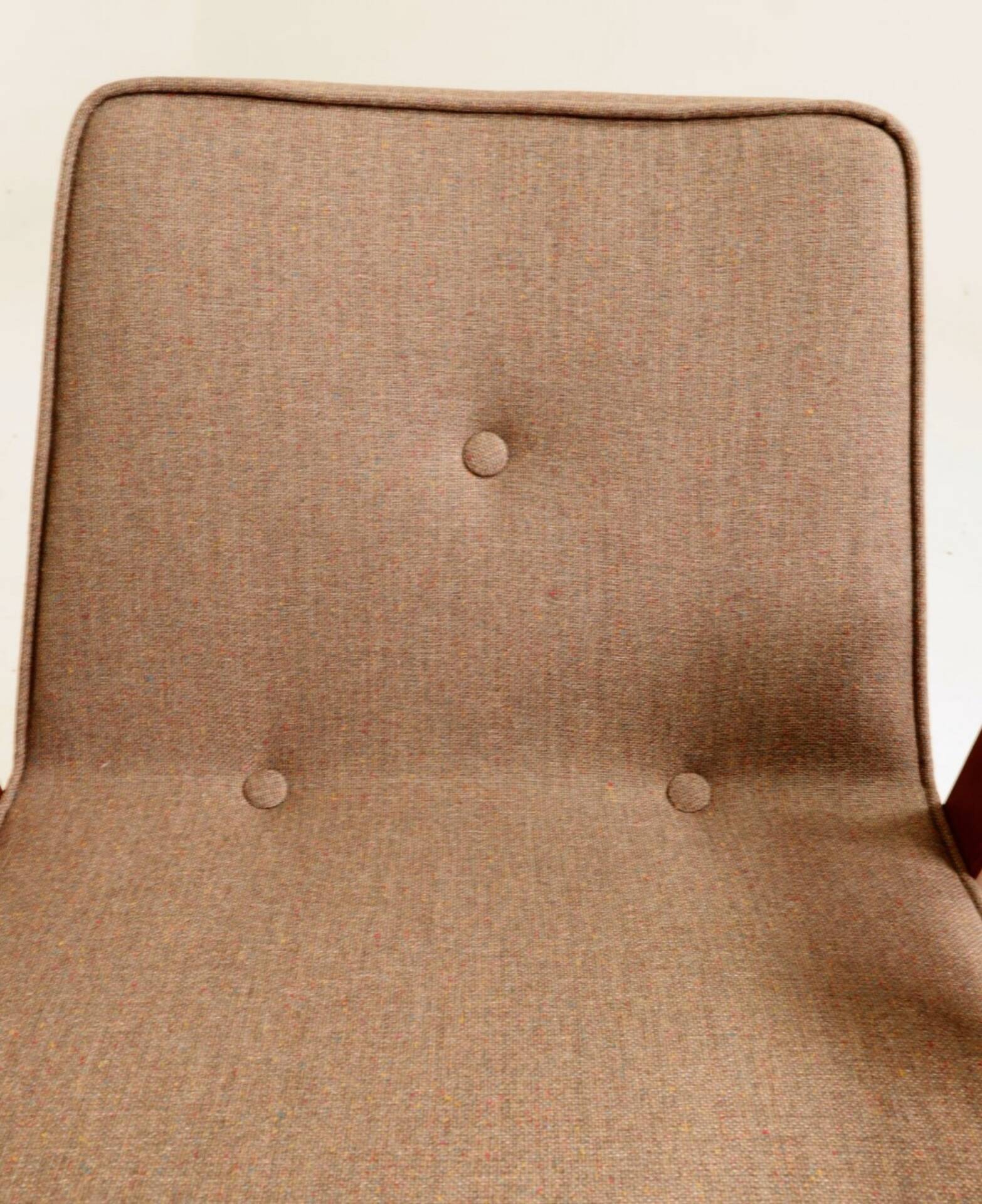Vintage Longue chair chocolate brun design by Chierowski 366
