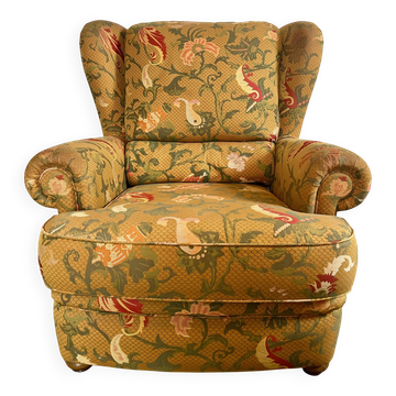 Vintage wingback chair, Burov brand, 1990s.