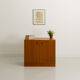 Commode en teck avec 2 portes battantes