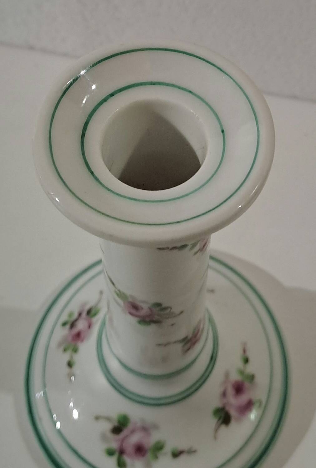 19th century Paris porcelain candle holder