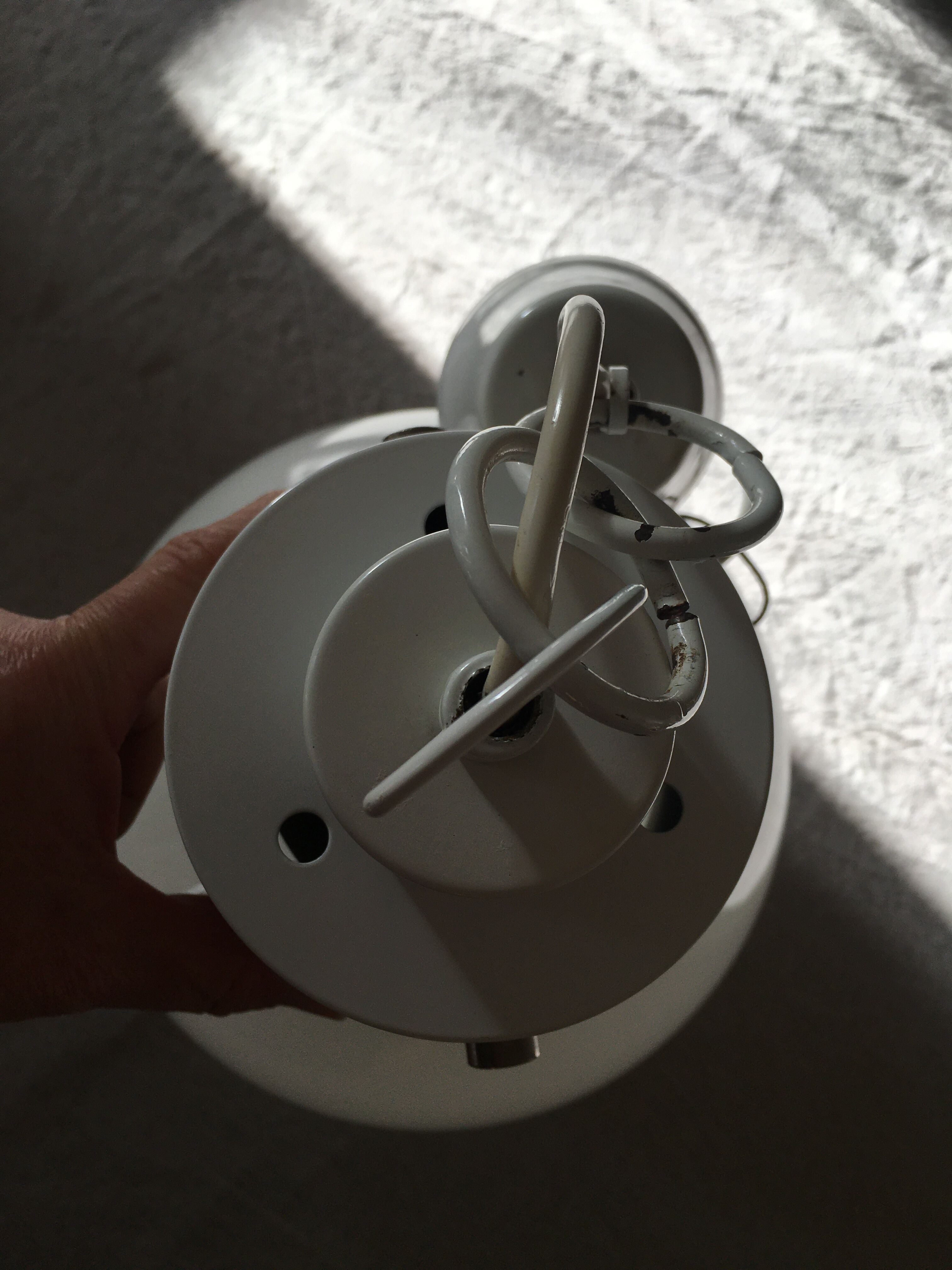 Glass bulb hanging lamp 1980