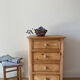English chest of drawers in pine