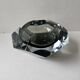 Murano glass Sommerso smoky grey and transparent empty pocket cup 20cm