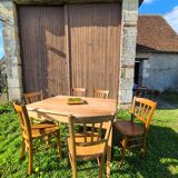 Cherry wood farmhouse table circa 1930