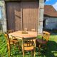 Table de ferme en merisier vers 1930