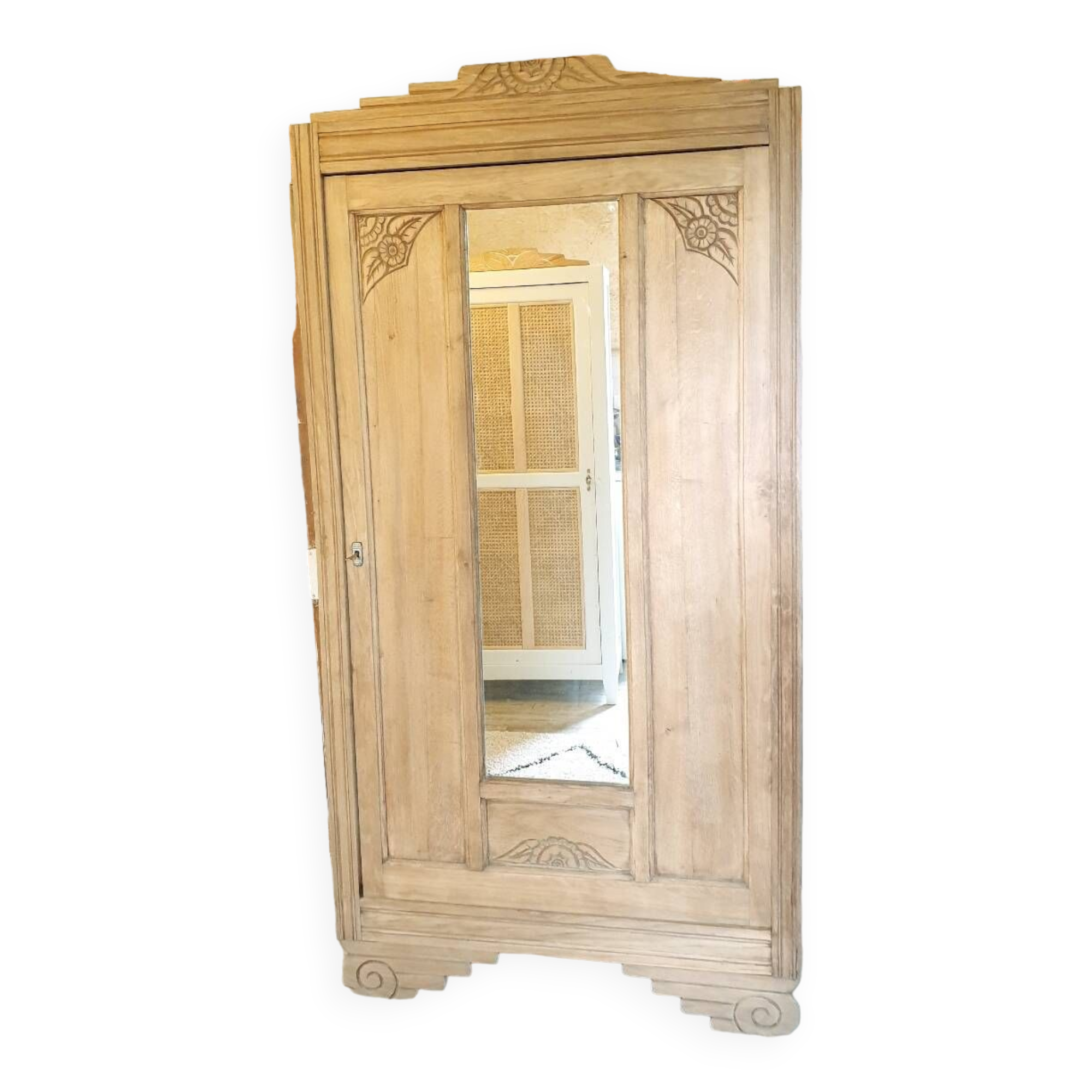 Parisian solid oak wardrobe