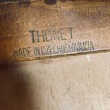 4 camel Thonet bistro chairs
