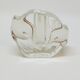Vintage Walther Glas Germany Glass Soliflore Vase with Lily Decor
