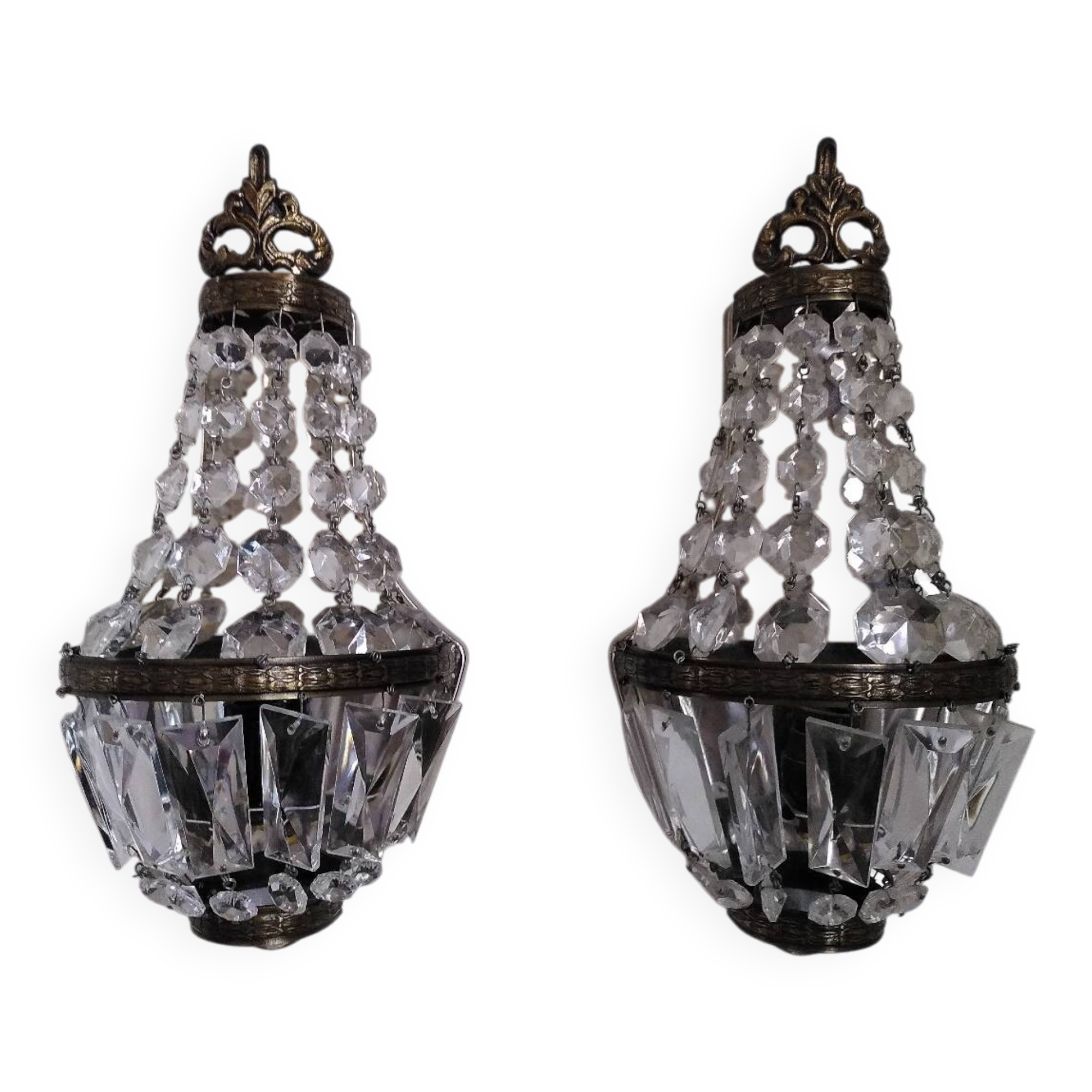 Pair of hot air balloon wall lights