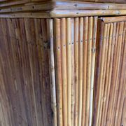 Buffet bar vintage en rotin