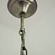 Vintage french 3 light silver brushed satin flemish chandelier