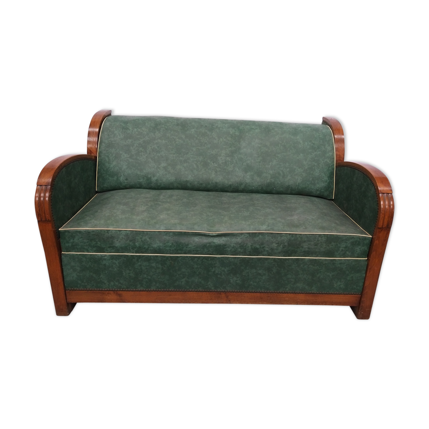 Club convertible Art Deco sofa