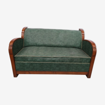 Club convertible Art Deco sofa