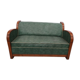 Club convertible Art Deco sofa