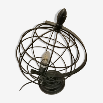 Cage globe lamp