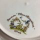 Antique decorative plate Moustiers France