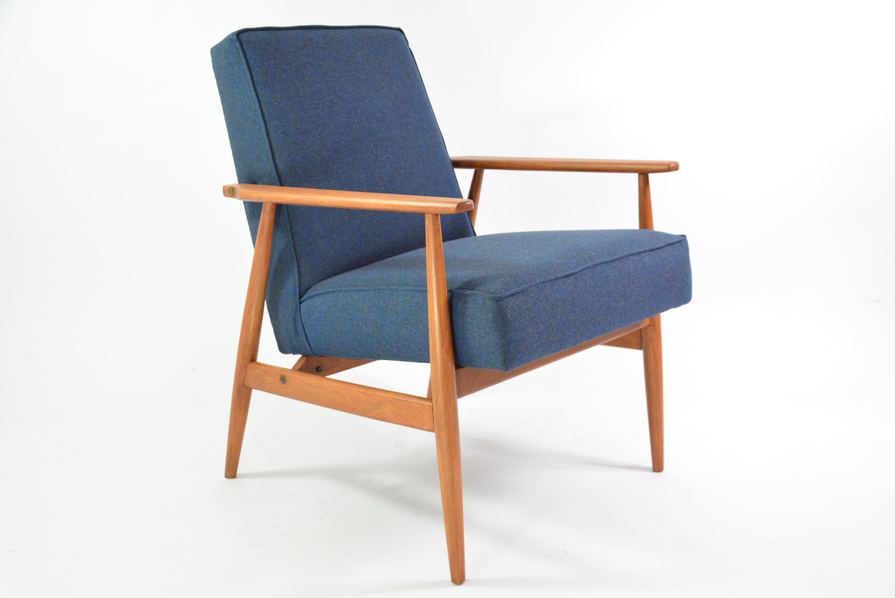 Fauteuil fox bleu chiné
