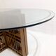 Table à manger en bois et verre, Italie 1960