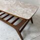 Table basse scandinave en teck par Louis Van Teeffelen pour Wébé