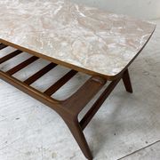 Table basse scandinave en teck par Louis Van Teeffelen pour Wébé