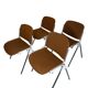 Agorà chairs designed by Paolo Favaretto for Emmegi, 1970s