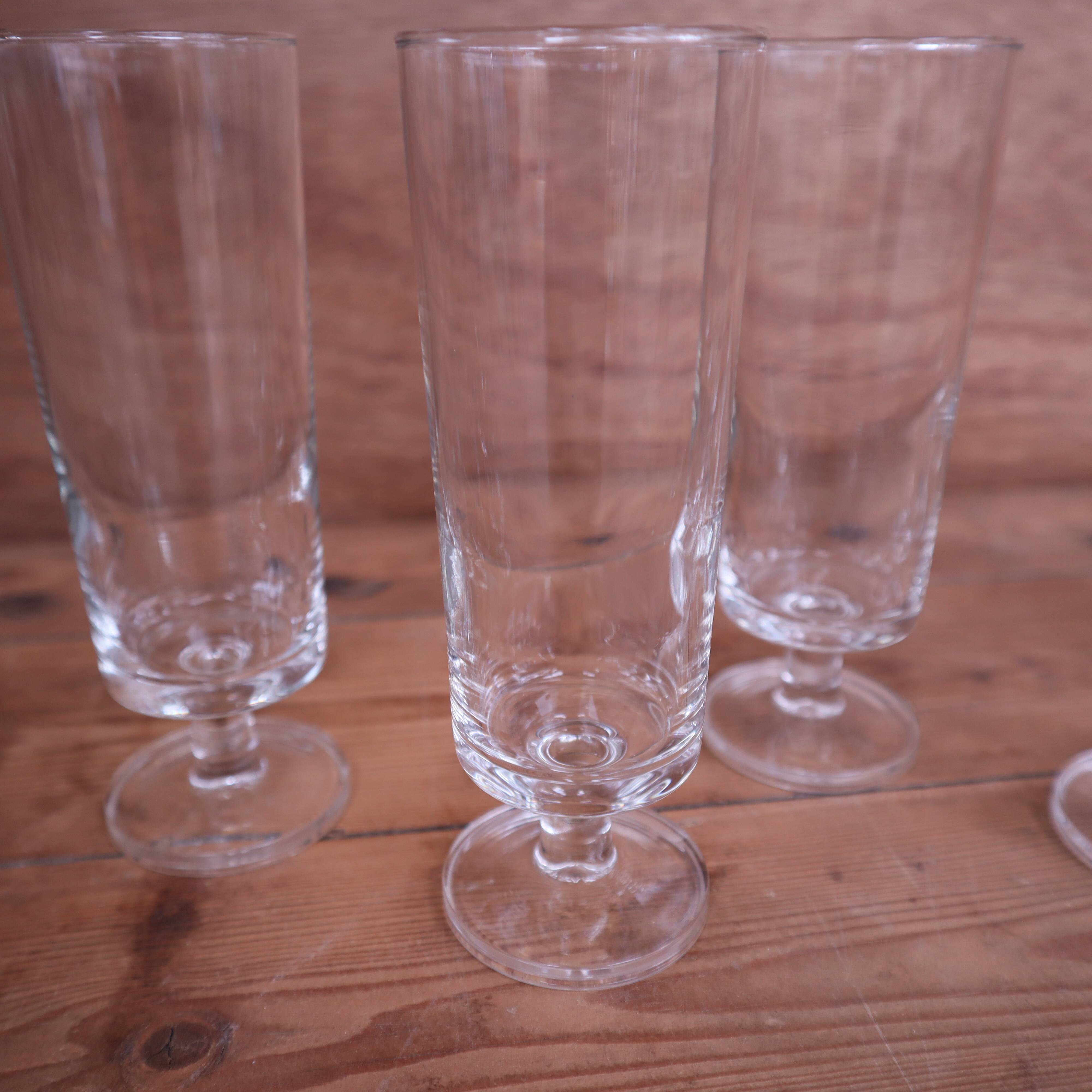 6 Transparent Cavalier Champagne Flutes Luminarc