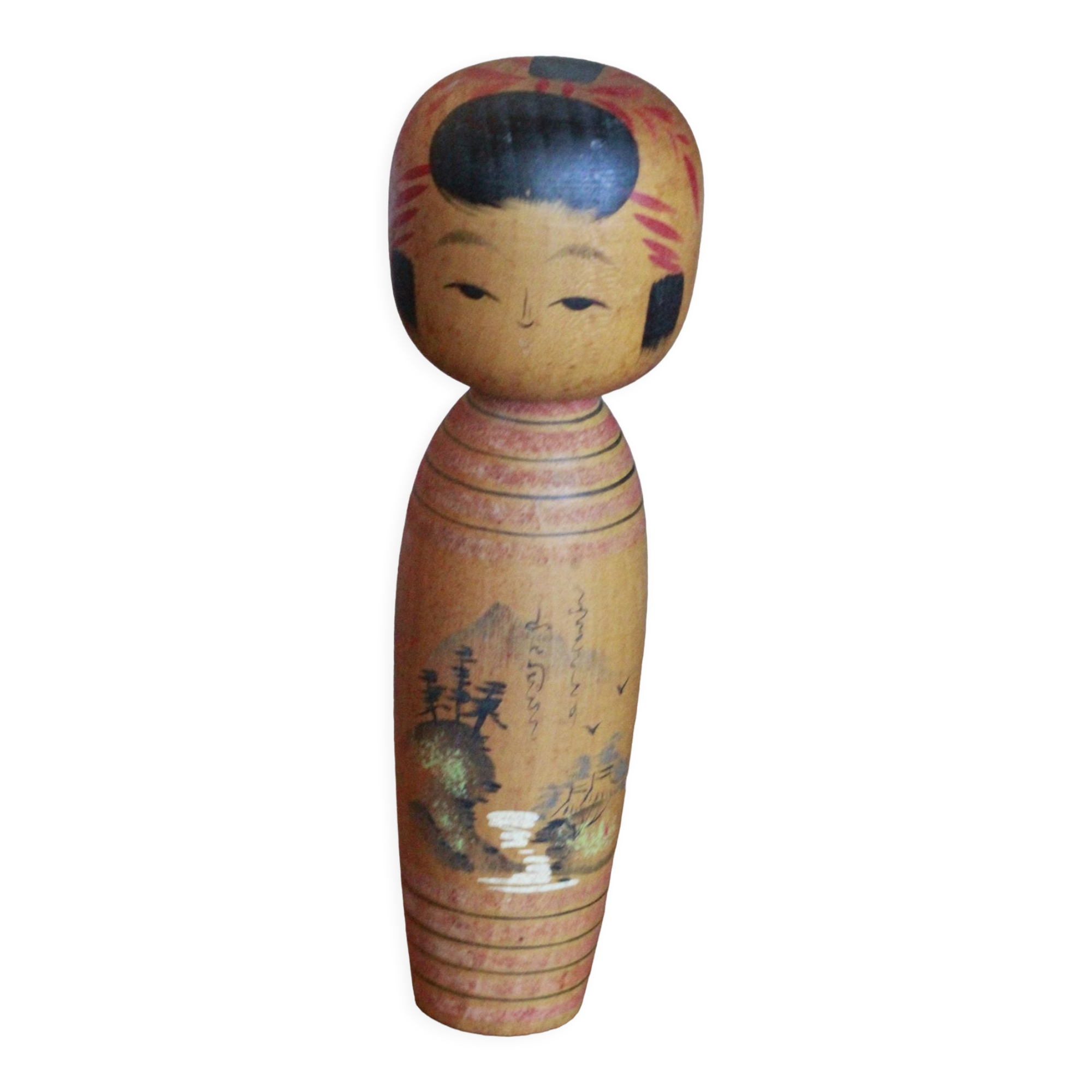Old wooden kokeshi