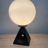 Vintage lamp in opaline and ceramic years 70-80