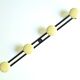Black and yellow metal coat rack, 50s