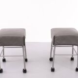 Set Montis Samba stools on wheels