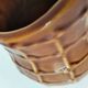 Pichet Saint-Clément no. 7507 in caramel earthenware – Relief wickerwork decoration