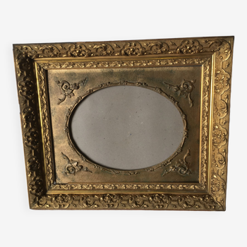 Old gilded stucco frame 65 x 54