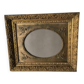 Old gilded stucco frame 65 x 54