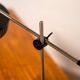 Mid-Century Modern Italian Table Lamp in Steel and Opal Acrylic, 1960s