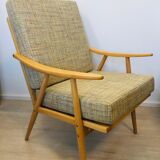 Beige Boomerang Armchair, TON, 1960s