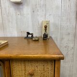 Vintage rattan desk