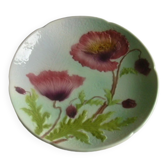 St Clement Poppy Flowers Faience Cake Dessert Stand